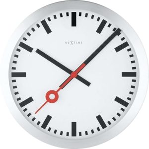 Bahnhofsuhr Nextime 3999ST Wanduhr Station, lautlos, rund, 35 cm