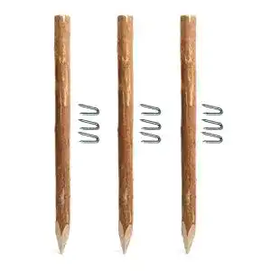 Holzpfosten Bogateco Staketenzaun Pfosten 120 cm Höhe, 3-teilig
