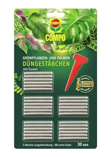Düngestäbchen für Grünpflanzen und Palmen mit Guano von Compo