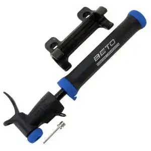 Beto Double Shot Mini Ballpumpe für Bälle und Fahrradreifen schwarz