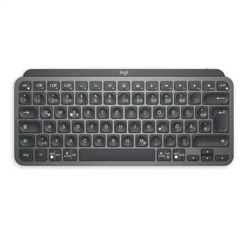 Logitech MX Keys Mini Kabellose Aluminium-Tastatur mit Hintergrundbeleuchtung