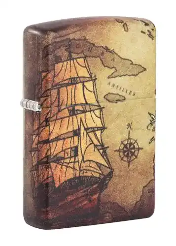 Zippo Sturmfeuerzeug im Pirate Ship Design – Nachfüllbar und windfest