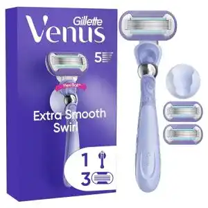 Gillette Venus Deluxe Smooth Swirl Damenrasierer mit 5 Klingen
