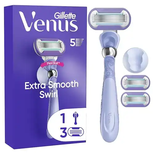 Damenrasierer Gillette Venus Deluxe Smooth Swirl mit 5 Klingen