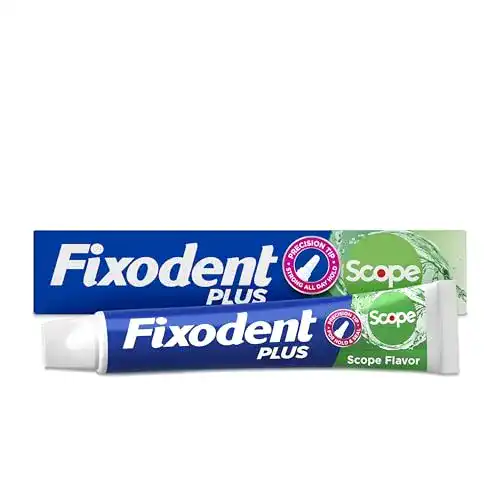Fixodent Plus Haftcreme für Zahnprothesen 2 Unzen (4er Pack)