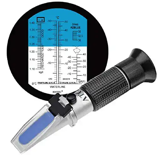 Refraktometer Hhtec 4-in-1 für Frostschutzmittel und Kühlwasser