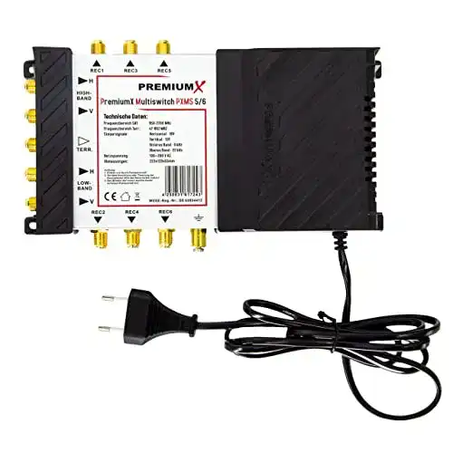 Multischalter Premium X PXMS 5/6 mit Netzteil für bis zu 6 Teilnehmer