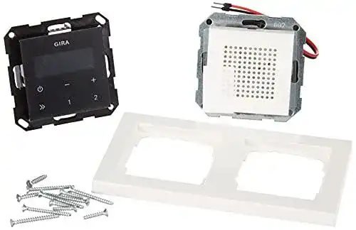 Gira 049572 Unterputzradio mit RDS-Funktion und E2 Rahmen