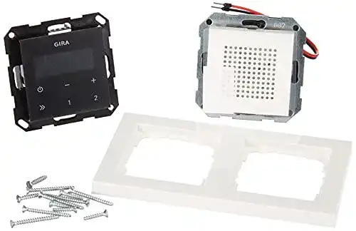 Gira 049572 Unterputzradio mit RDS-Funktion und E2 Rahmen