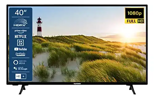 Telefunken XF40SN550S 40 Zoll Fernseher, Smart TV, Full HD, HDR