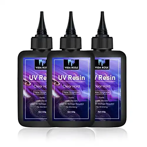 UV-Resin Vidarosa 300g – Kristallklares UV-härtendes Harz