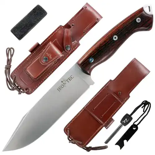 Jeo-Tec Nº37 Outdoor Camping Gürtelmesser und Jagdmesser