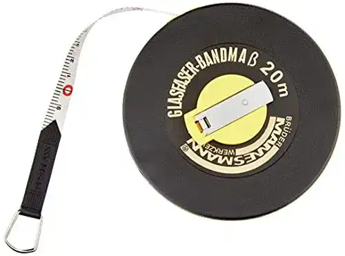 Bandmaß Brüder Mannesmann 20 m aus Fiberglas
