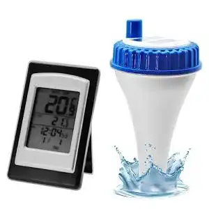 Funk-Poolthermometer AMTAST für Schwimmbäder und Teiche