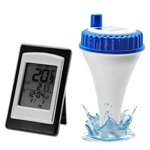 Funk-Poolthermometer AMTAST für Schwimmbäder und Teiche