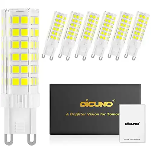 Dimmbares LED G9 Leuchtmittel DiCUNO 4,5W für Halogenlampen Ersatz
