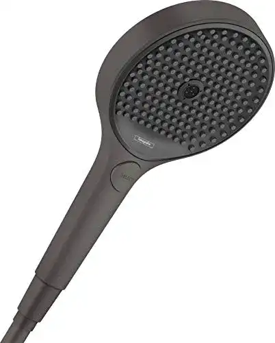 Hansgrohe Rainfinity Duschkopf mit 3 Strahlarten in Schwarz-Chrom