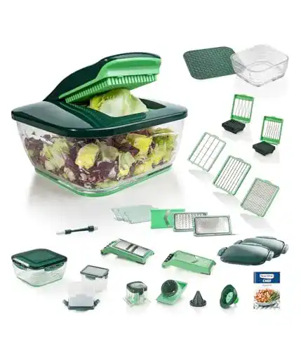 Nicer Dicer Genius Chef 34-in-1 Multifunktions-Gemüseschneider