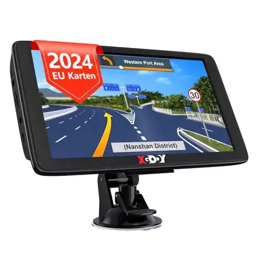 Lkw-Navigationsgerät Xgody 2024 mit 7 Zoll Touchscreen