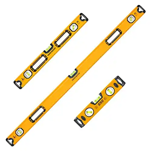 Magnet Wasserwaage Tough Master 3-teiliges Set mit hoher Genauigkeit