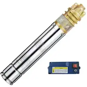 Tiefbrunnenpumpe Agora-Tec AT-3 Edelstahl 750W mit 15 m Kabel