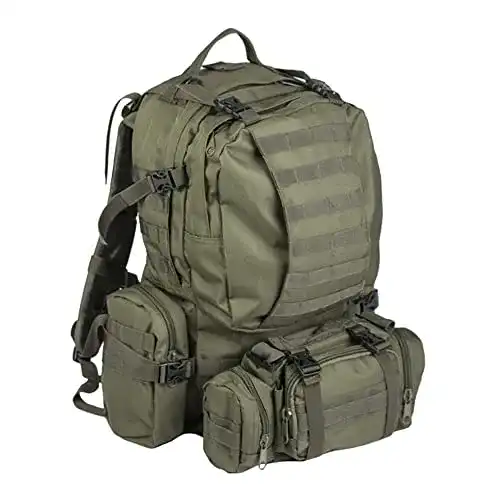 Mil-Tec Defense Pack Assembly Rucksack in Oliv für Outdoor-Aktivitäten