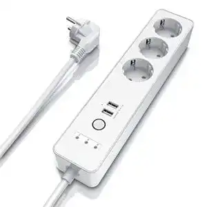 Smarte Steckdosenleiste CSL-Computer mit USB und WiFi-Funktion