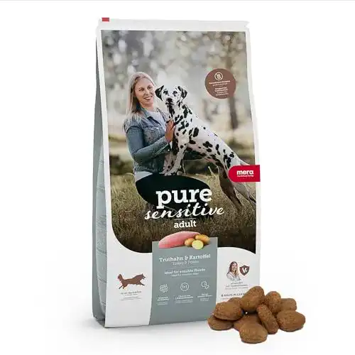 Hundefutter Mera pure sensitive Fresh Meat mit Truthahn und Kartoffeln