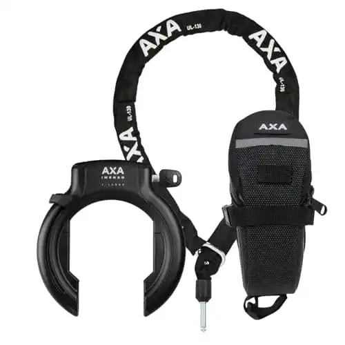 Rahmenschloss mit Kette AXA Imenso Retractable XL und ULC 130 Set