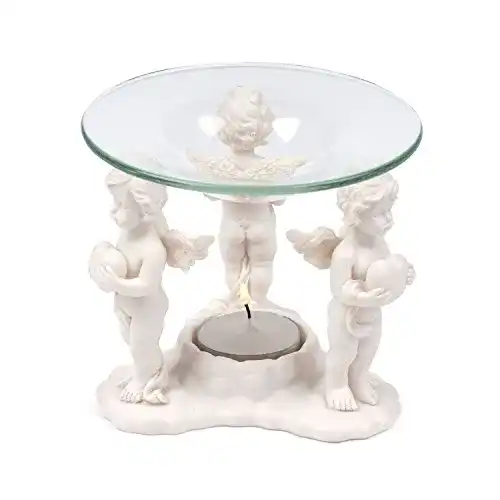 Duftlampe Pajoma Engel Herzensengel aus Kunstharz und Glas