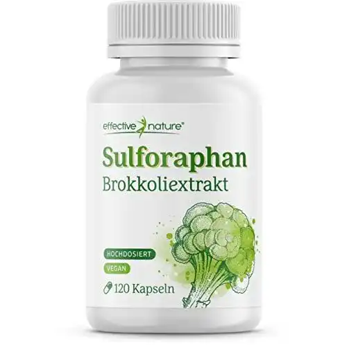 Brokkoli-Kapseln mit hochdosiertem Sulforaphan – 100 mg pro Kapsel
