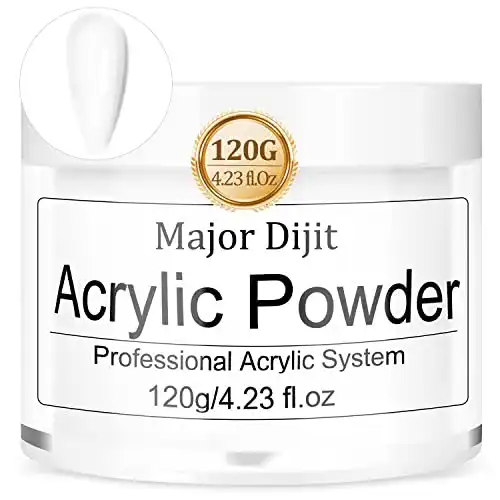Acrylpulver Major Dijit 120 g – klares Acrylnagelpulver für Nageldesign