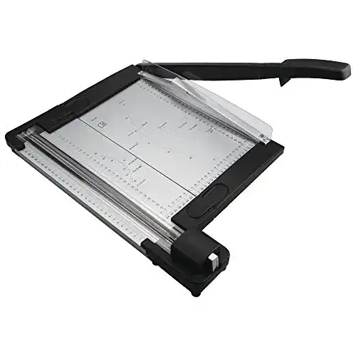 Papierschneidemaschine von Rayher mit Hebel- und Rollenschneider