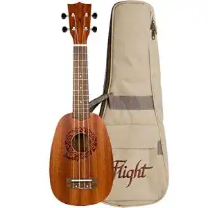 Sopran-Ukulele Flight NUP310 mit 4 Saiten in Ananas-Design