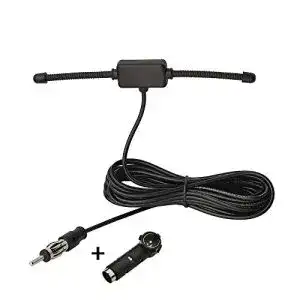 Autoantenne Eightwood für Autoradio mit FM Empfang und ISO Adapter
