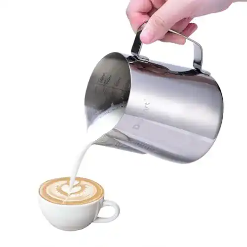 Milchkännchen Dailyart aus Edelstahl 600ml für Cappuccino und Latte Art