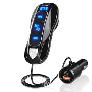 FM-Transmitter SONRU Bluetooth 5.0 für Auto mit Dual USB Ports