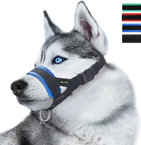 Maulkorb für Hunde aus Nylon von ILEPARK gegen unerwünschtes Verhalten