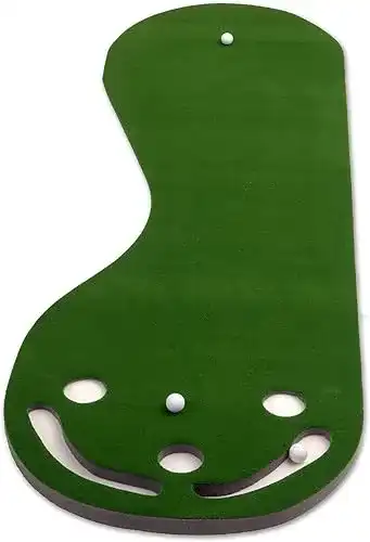 Putting-Matte Putt-A-Bout Par Three Golf Putting Mat in Grün