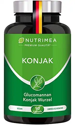 Appetitzügler Glucomannan aus Konjakwurzel – 90 vegane Kapseln