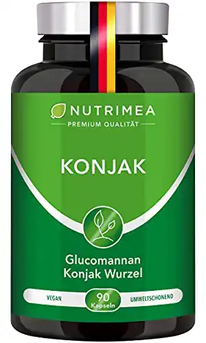 Appetitzügler Glucomannan aus Konjakwurzel – 90 vegane Kapseln