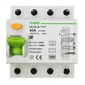 FI-Schutzschalter Typ B Solar+More 63A – 30mA 4-Pol