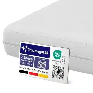 Matratze 180 x 200 Träumegut24 K12 mit 7-Zonen Technik