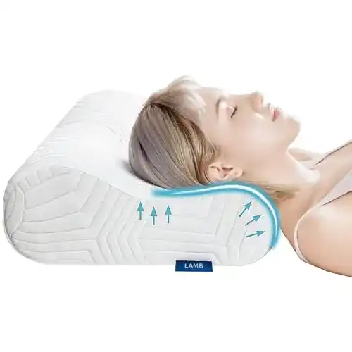 Anti-Schnarch-Kissen LAMB Höhenverstellbar aus Memory Foam