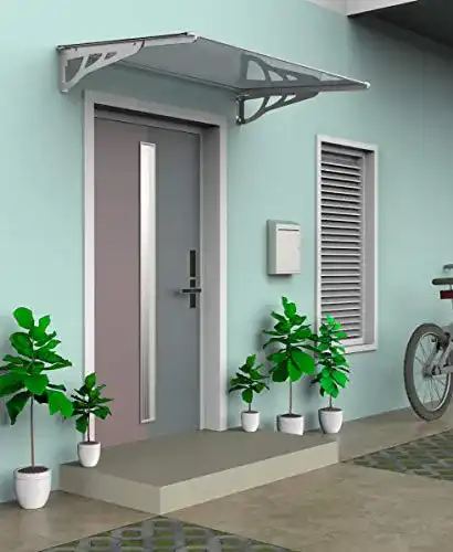 Vordach Schartec Aluminium für Haustüren in verschiedenen Breiten