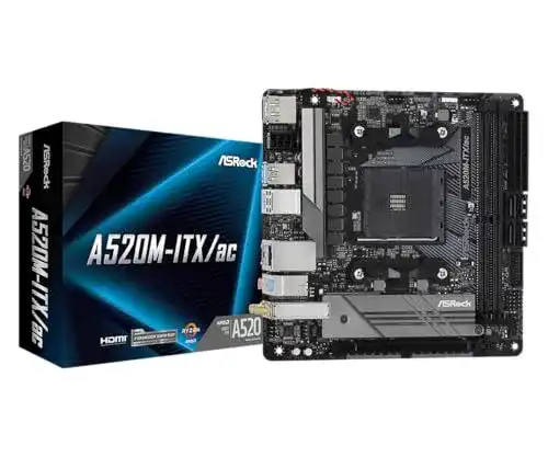 ASRock A520M-ITX/AC Mainboard für AMD Ryzen 3000 Prozessoren