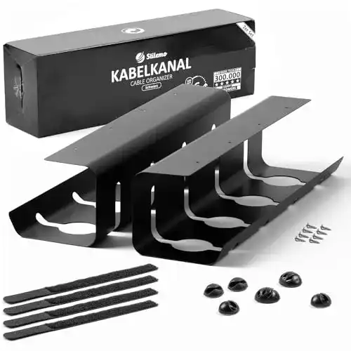 Kabelkanal Stilemo für Schreibtisch – Kabelmanagement Set