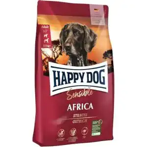 Getreidefreies Hundefutter Happy Dog Sensible Africa Strauß 1 kg