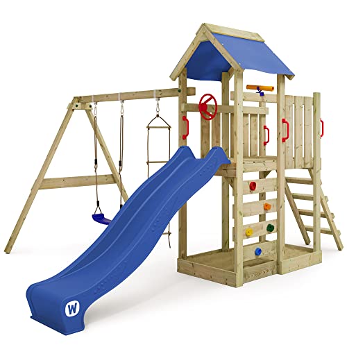 Wickey Spielturm MultiFlyer Klettergerüst mit Doppelschaukel und Rutsche