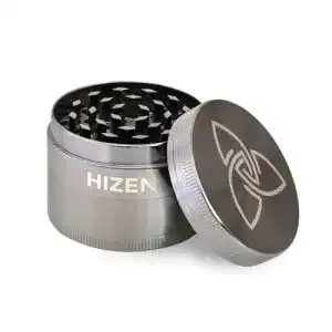 Grinder Hizen Basic 49mm, 4-teilige Kräutermühle mit Pollenfach